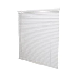 Simple Spaces PVCMB-7A Blind, 64 In L, 32 In W, Vinyl, White(Simple Spaces Pvcmb 7a Cordless Mini Blind 64 In L 32 In W Vinyl White)