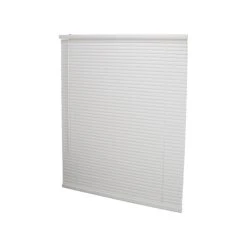 Simple Spaces PVCMB-10A Blind, 64 In L, 35 In W, Vinyl, White(Simple Spaces Pvcmb 10a Cordless Mini Blind 64 In L 35 In W Vinyl White)