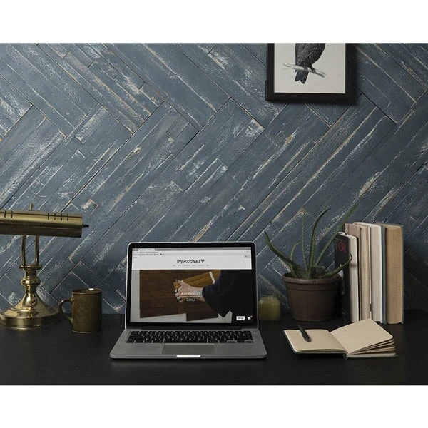 Mywoodwall 101011000 Wall Panel, 23-5/8 In L, 4-7/8 In W, Wood, Blue Ocean(Mywoodwall 101011000 Wall Panel 23 5 8 In L 4 7 8 In W Wood Blue Ocean) 6 Mywoodwall 101011000 Wall Panel, 23-5/8 In L, 4-7/8 In W, Wood, Blue Ocean(Mywoodwall 101011000 Wall Panel 23 5 8 In L 4 7 8 In W Wood Blue Ocean) - Image 4