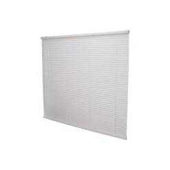 Simple Spaces PVCMB-16A Blind, 64 In L, 48 In W, Vinyl, White(Simple Spaces Pvcmb 16a Cordless Mini Blind 64 In L 48 In W Vinyl White)