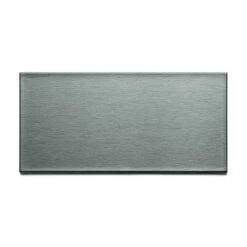 ASPECT A5250 Wall Tile, 6 In L, 3 In W, 1/8 In Thick, Metal, Brushed Stainless Steel(Aspect A5250 Wall Tile 6 In L 3 In W 1 8 In Thick Metal Brushed Stainless Steel)