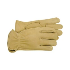 Boss 4085L Gloves, L, Keystone Thumb, Open, Shirred Elastic Back Cuff, Deerskin Leather, Gold(Boss 4085l Driver Gloves L Keystone Thumb Open Shirred Elastic Back Cuff Deerskin Leather Gold)