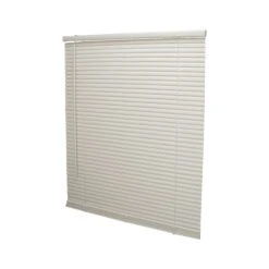 Simple Spaces PVCMB-7AA Blind, 64 In L, 32 In W, Vinyl, Alabaster(Simple Spaces Pvcmb 7aa Cordless Mini Blind 64 In L 32 In W Vinyl Alabaster)