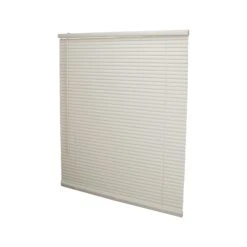 Simple Spaces PVCMB-9AA Blind, 64 In L, 34 In W, Vinyl, Alabaster(Simple Spaces Pvcmb 9aa Cordless Mini Blind 64 In L 34 In W Vinyl Alabaster)