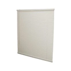 Simple Spaces PVCMB-10AA Blind, 64 In L, 35 In W, Vinyl, Alabaster(Simple Spaces Pvcmb 10aa Cordless Mini Blind 64 In L 35 In W Vinyl Alabaster)