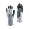 Showa 451-M Gloves, Unisex, M, 9.84 In L, Elastic Cuff, Gray/Light Gray(Showa 451 M Gloves Unisex M 240 Mm L Gauntlet Cuff Latex Coating Cotton Polyester Glove Gray)