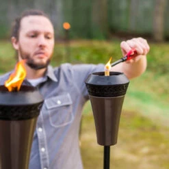 TIKI 1111033 Flame Torch, 66 In H, Metal(Tiki 1111033 Flame Torch 66 In H Metal) -ShopKoopman Store 100007893 2
