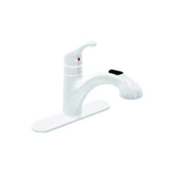 Moen Renzo Glacier CA87316W Kitchen Faucet, 1.5 Gpm, 1-Faucet Handle, Stainless Steel, Glacier, Deck Mounting(Moen Renzo Glacier Ca87316w Kitchen Faucet 1 5 Gpm 1 Faucet Handle Stainless Steel Glacier Deck Mounting)