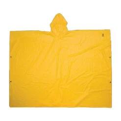 CLC CLIMATE GEAR Series R10410 Poncho, L, PVC, Yellow, Attached Collar(Clc Climate Gear R10410 Rain Poncho L Pvc Yellow Attached Collar)