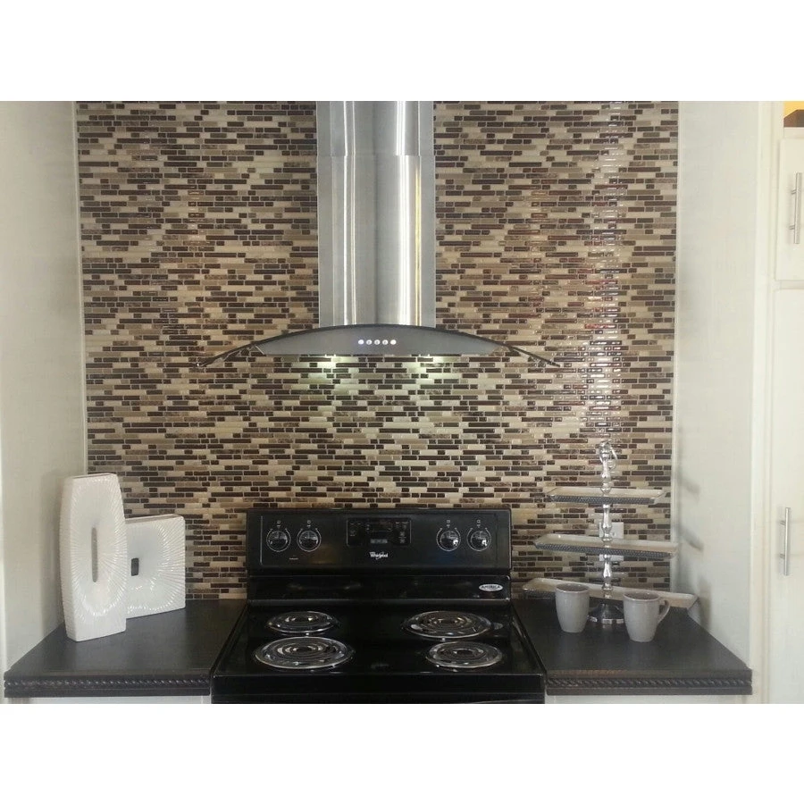 Smart Tiles SM1034-6 Wall Tile, 10.2 In L, 9.1 In W, 3/4 In Thick, Composite Vinyl, Brown, Gloss(Smart Tiles Sm1034 6 Wall Tile 10 2 In L 9 1 In W 3 4 In Thick Composite Vinyl Brown Gloss) 4 Smart Tiles SM1034-6 Wall Tile, 10.2 In L, 9.1 In W, 3/4 In Thick, Composite Vinyl, Brown, Gloss(Smart Tiles Sm1034 6 Wall Tile 10 2 In L 9 1 In W 3 4 In Thick Composite Vinyl Brown Gloss) - Image 2