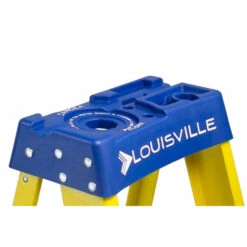 Louisville FS2004 Step Ladder, 4 Ft H, Type I Duty Rating, Fiberglass, 250 Lb(Louisville Fs2004 Step Ladder 102 In Max Reach H 3 Step 250 Lb Type I Duty Rating 3 In D Step Fiberglass) -ShopKoopman Store 100048886 3
