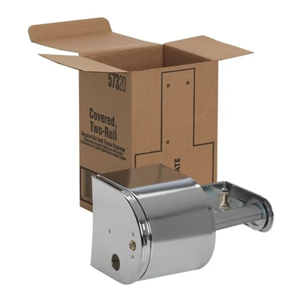 NORTH AMERICAN PAPER 57320 Tissue Dispenser, 4-1/2 In W Roll, 5 In Dia Roll, Steel, Chrome(North American Paper 57320 Tissue Dispenser 4 1 2 In W Roll 5 In Dia Roll Steel Chrome) 4 NORTH AMERICAN PAPER 57320 Tissue Dispenser, 4-1/2 In W Roll, 5 In Dia Roll, Steel, Chrome(North American Paper 57320 Tissue Dispenser 4 1 2 In W Roll 5 In Dia Roll Steel Chrome) - Image 2