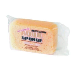 Aqua Sponge HO2 Cleaning Sponge, 7 In L, 4-1/2 In W, 2-3/8 In Thick, Honeycomb Polyether, Yellow(Aqua Sponge Ho2 Cleaning Sponge 7 In L 4 1 2 In W 2 3 8 In Thick Honeycomb Polyether Yellow)
