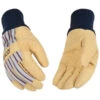 Kinco 1927KW-Y Protective Gloves With Kint Wirst, Wing Thumb, Knit Wrist Cuff, Tan(Kinco 1927kw Y Protective Gloves With Kint Wirst Wing Thumb Knit Wrist Cuff Tan)
