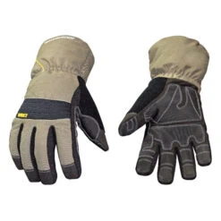 Youngstown Glove 11-3460-60-M Extra-Tough Work Gloves, Men's, M, 8-1/2 To 9 In L, Wing Thumb, Gauntlet Cuff, Black/Tan(Youngstown Glove 11 3460 60 M Extra Tough Work Gloves Mens M 8 1 2 To 9 In L Wing Thumb Gauntlet Cuff)