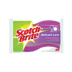 Scotch-Brite 435 Scrub Sponge, 4.4 In L, 2.6 In W, 0.8 In Thick, Synthetic Fabric, Pink(Scotch Brite 435 Scrub Sponge 4 4 In L 2 6 In W 0 8 In Thick Synthetic Fabric Pink)