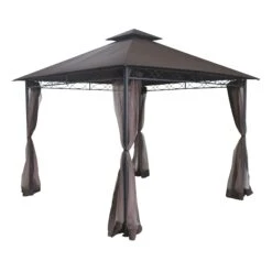 Seasonal Trends 59936 Avalon Gazebo, 10 Ft W Exterior, 10 Ft D Exterior, 10 Ft H Exterior(Seasonal Trends 59936 Avalon Gazebo 10 Ft W Exterior 10 Ft D Exterior 10 Ft H Exterior)