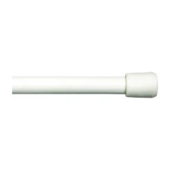 Kenney KN630/1 Spring Tension Rod, 7/16 In Dia, 18 To 28 In L, Metal, White(Kenney Kn630 1 Spring Tension Rod 7 16 In Dia 18 To 28 In L Metal White)