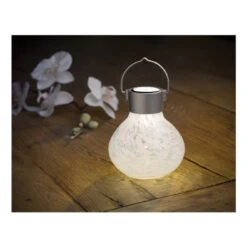 ALLSOP 30454 Solar Lantern, Tea, LED Lamp, White, Battery Included: Yes(Allsop 30454 Solar Lantern Tea Led Lamp White Battery Included Yes)