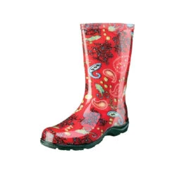Sloggers 5004RD-07 Rain And Garden Boots, 7 In, Paisley, Red(Sloggers 5004rd 07 Rain And Garden Boots 7 In Paisley Red)