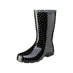 Sloggers 5013BP-07 Rain And Garden Boots, 7 In, Polka Dot, Black/White(Sloggers 5013bp 07 Rain And Garden Boots 7 In Polka Dot Black White)