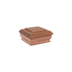 Woodway 870.1879 Post Cap, 4 In L, 4 In W, Mahogany(Woodway 870 1879 Flat Top 4 In L 4 In W Mahogany)