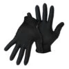 BOSS 1UH0088BL Disposable Gloves, L, Nitrile, Black(Boss 1uh0088bl Disposable Gloves L Rolled Cuff Latex Free Yes Nitrile Black)