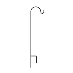 AMERICAN GARDENWORKS A95 SS Shepherd Hook, Short Single Design, 1 -Hook, Iron/Steel, Black, Powdered(American Gardenworks A95 Ss Shepherd Hook Short Single Design 1 Hook Iron Steel Black Powdered)
