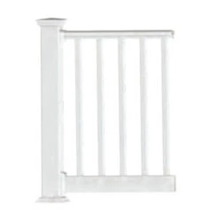 RDI Endurance Original 73018509 Rail Kit, 4 Ft L Actual, Square Profile, Vinyl, White(Rdi Endurance Original Rail 73018509 Rail Kit 4 Ft L Actual Square Profile Vinyl White)