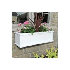 MAYNE Cape Cod 4840-W Window Box, 11 In W, 36 In D, Double Wall Design, Polyethylene, White(Mayne Cape Cod 4840 W Window Box 11 In W 36 In D Double Wall Design Polyethylene White) -ShopKoopman Store 102672092 3