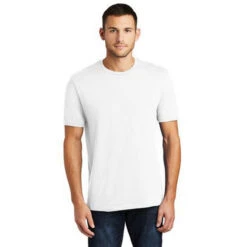 DISTRICT Perfect Weight Series DT104W2XL T-Shirt, 2XL, Cotton, Bright White, Rib-Knit Collar, Short Sleeve(District Perfect Weight Dt104w2xl T Shirt 2xl Cotton Bright White Rib Knit Collar Short Sleeve 1)