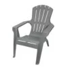 Gracious Living 11616-26ADI CH25 Neutral Gray Adirondack Chair(Gracious Living 11616 26adi Contour Adirondack Chair Resin Seat Resin Frame Neutral Gray Frame) -ShopKoopman Store 103188972