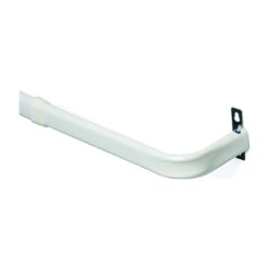 Kenney KN513 Curtain Rod, 1 In Dia, 84 To 120 In L, Steel, White(Kenney Kn513 Curtain Rod 1 In Dia 84 To 120 In L Steel White)