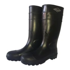 Diamondback L-G06B9 Knee Boots, 9, Black, PVC Upper, Slip On Boots Closure(Diamondback L G06b 9 Knee Boots 9 Black Pvc Upper)