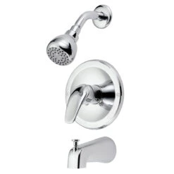 Boston Harbor TQ-F1014209CP Tub/Shower, Fixed Mount Showerhead, 1.75 Gpm Showerhead, 1 Spray Settings, 1-Handle(Boston Harbor Tq F1014209cp Tub Shower 1 Faucet Handle Fixed Mount Showerhead 1 75 Gpm Showerhead 1 Spray Settings)