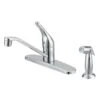 Boston Harbor FS610046CP Kitchen Faucet, 1.8 Gpm, 1-Faucet Handle, 4-Faucet Hole, Metal/Plastic, Chrome Plated(Boston Harbor Fs610046cp Kitchen Faucet 1 8 Gpm 1 Faucet Handle Metal Chrome Lever Handle)