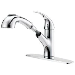 Boston Harbor FP4A4079CP Kitchen Faucet, 1.8 Gpm, 1-Faucet Handle, 1, 3-Faucet Hole, Metal/Plastic, Chrome Plated(Boston Harbor Fp4a4079cp Kitchen Faucet 1 8 Gpm 1 Faucet Handle Metal Chrome Lever Handle)