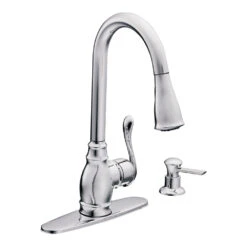 Moen CA87003SRS Kitchen Faucet, 1.5 Gpm, 1-Faucet Handle, Metal, Stainless Steel, Deck Mounting, Lever Handle(Moen Ca87003srs Kitchen Faucet 1 5 Gpm 1 Faucet Handle Metal Stainless Steel Deck Mounting Lever Handle)