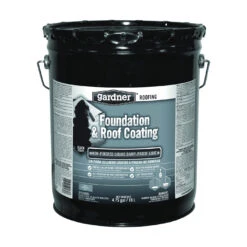 Gardner 0125-GA Foundation And Roof Coating, Black, Liquid, 5 Gal Pail(Gardner 0125 Ga Foundation And Roof Coating Black Liquid 5 Gal Package Pail)