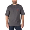 Milwaukee 601G-L T-Shirt, L, Regular, Cotton/Polyester, Gray, Short Sleeve(Milwaukee 601g L T Shirt L Regular Cotton Polyester Gray Short Sleeve)