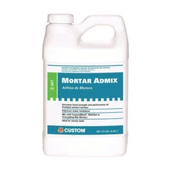 CUSTOM AMA2 Thin-Set And Mortar Admix, Liquid, 2.5 Gal Bottle(Custom Ama2 Thin Set And Mortar Admix Liquid 2 5 Gal Package Bottle)