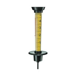 Taylor 2704 Rain Gauge And Thermometer, 5 In(Taylor 2704 Rain Gauge And Thermometer 5 In)
