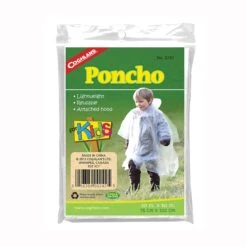 COGHLAN'S 0242 Poncho, One-Size, Plastic, Clear, Attached Collar(Coghlans 0242 Kids Poncho One Size Plastic Clear Attached Collar)