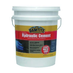 DAMTITE 07502 Hydraulic Cement, Gray, Powder, 50 Lb Pail(Damtite 07502 Hydraulic Cement Gray Powder 50 Lb Package Pail)
