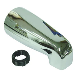 ProSource 24500 Bathtub Spout, 5-1/8 In L, 3/4 X 1/2 In Connection, IPS, Zinc, Chrome Plated(Prosource 24500 Bathtub Spout 5 1 8 In L 3 4 1 2 In Connection Ips Zinc Chrome)