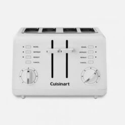 Cuisinart CPT-142 Electric Toaster, 850 W, 4 Slice/Hr, Manual Control, Plastic, White(Cuisinart Cpt 142 Electric Toaster 850 W 4 Slice Hr Manual Control Plastic White)