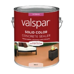 Valspar 82020 Series 024.0082022.007 Solid Color Concrete Sealer, White, Liquid, 1 Gal Pail(Valspar 82020 Series 82022 Solid Color Concrete Sealer White Liquid 1 Gal Package Pail)