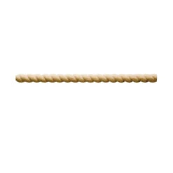Waddell 8298 Rope Twist Moulding, 96 In L, 3/4 In W, Hardwood(Waddell 8298 Rope Twist Molding 96 In L 3 4 In W Hardwood)