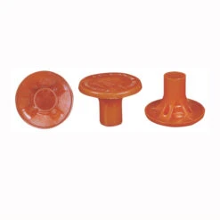 MUTUAL INDUSTRIES 14640-4 Rebar Cap, #4 To 8 Rebar, Polymer, Orange(Mutual Industries 14640 4 Rebar Cap 4 To 8 Rebar Polymer Orange)