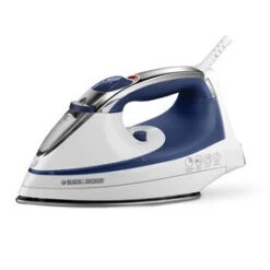 Black & Decker Black+Decker IR1070S-3 Steam Iron, 1200 W, White, Plastic/Stainless Steel(Black Decker Ir1070s 3 Steam Iron 1200 W White Plastic Stainless Steel)